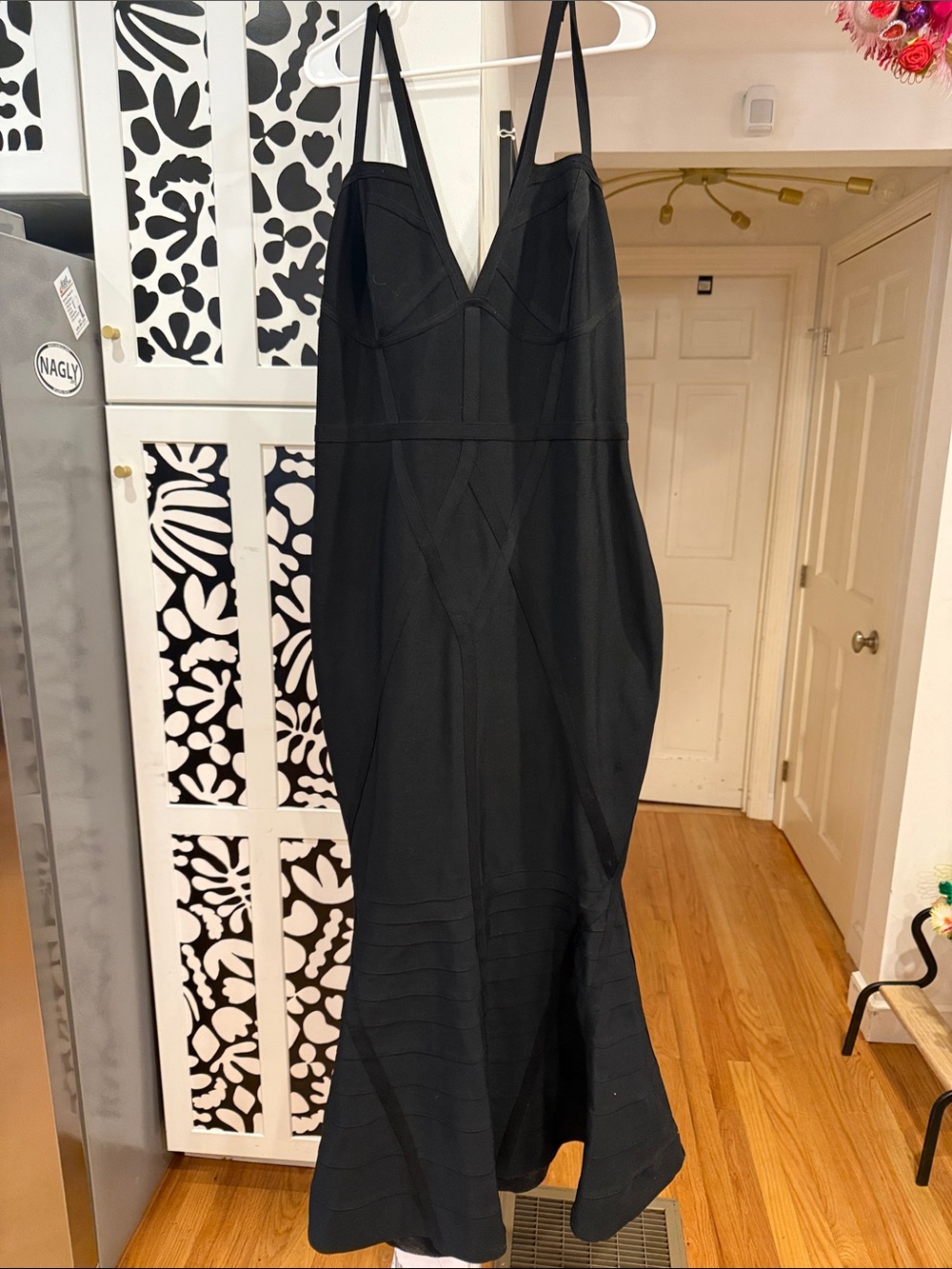 ASOS curve Sexy Black mermaid gown